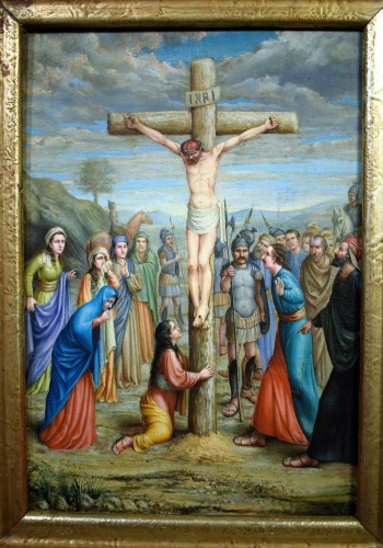 Paintings & Drawings  - Crucifixion of Christ - France, Limoges 18th century 